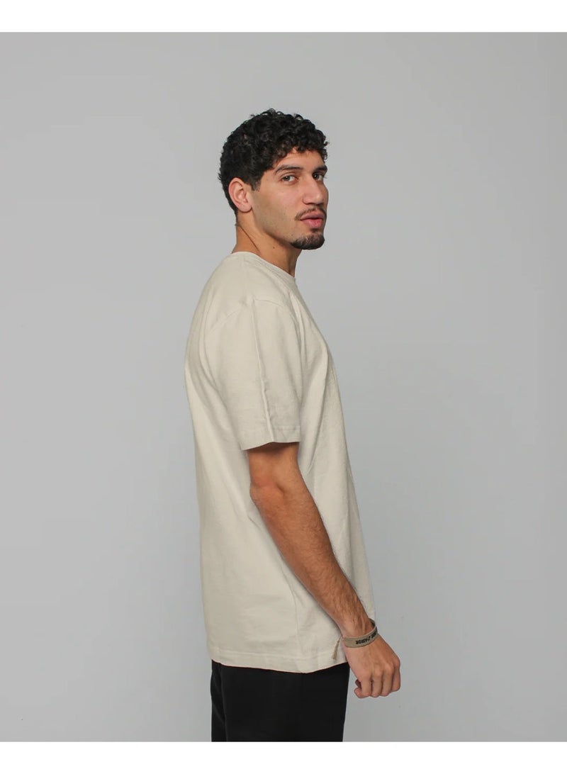 Basic Look Heavy weight textured t-shirt - Image 2